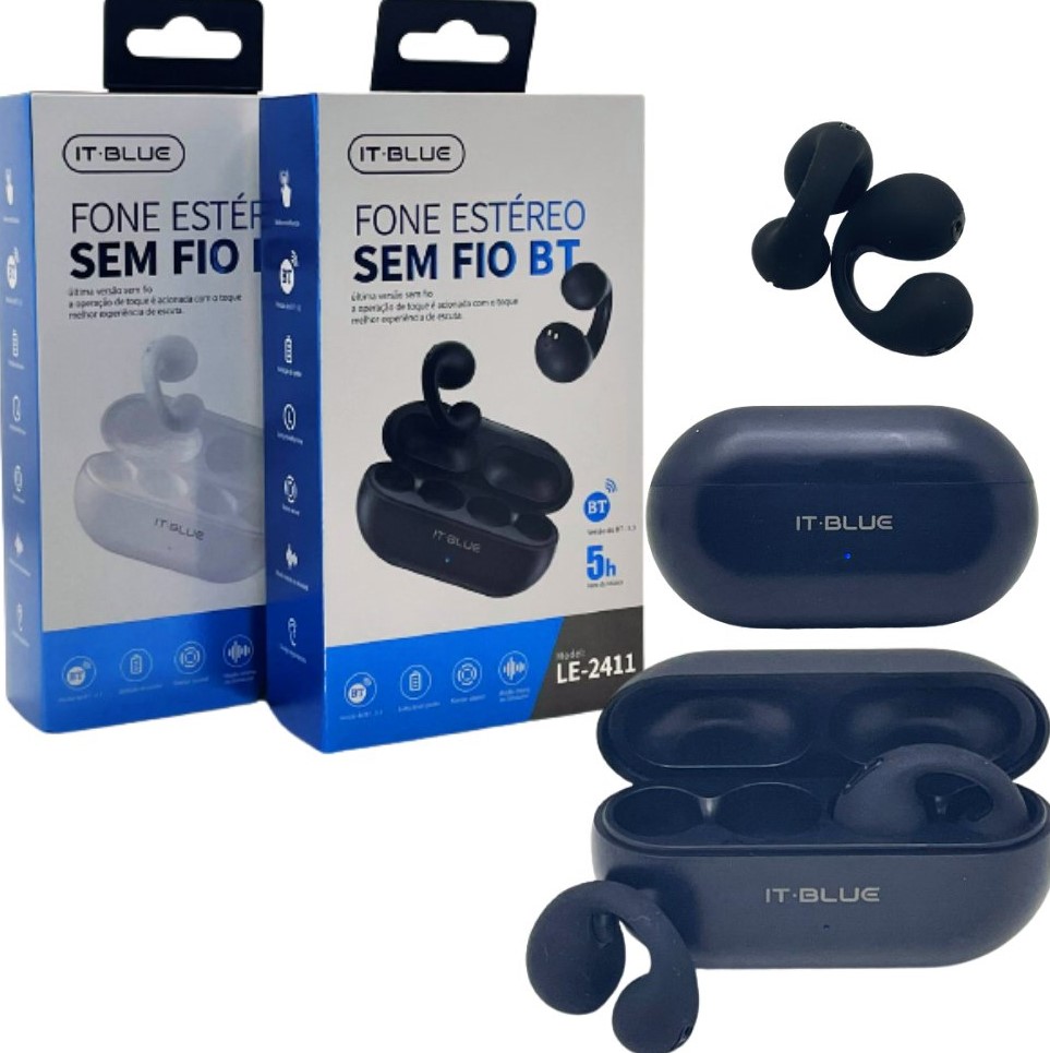  - Fones - FONE SEM FIO - unidade    Cod. LE-2411 FONE BLUETOOTH